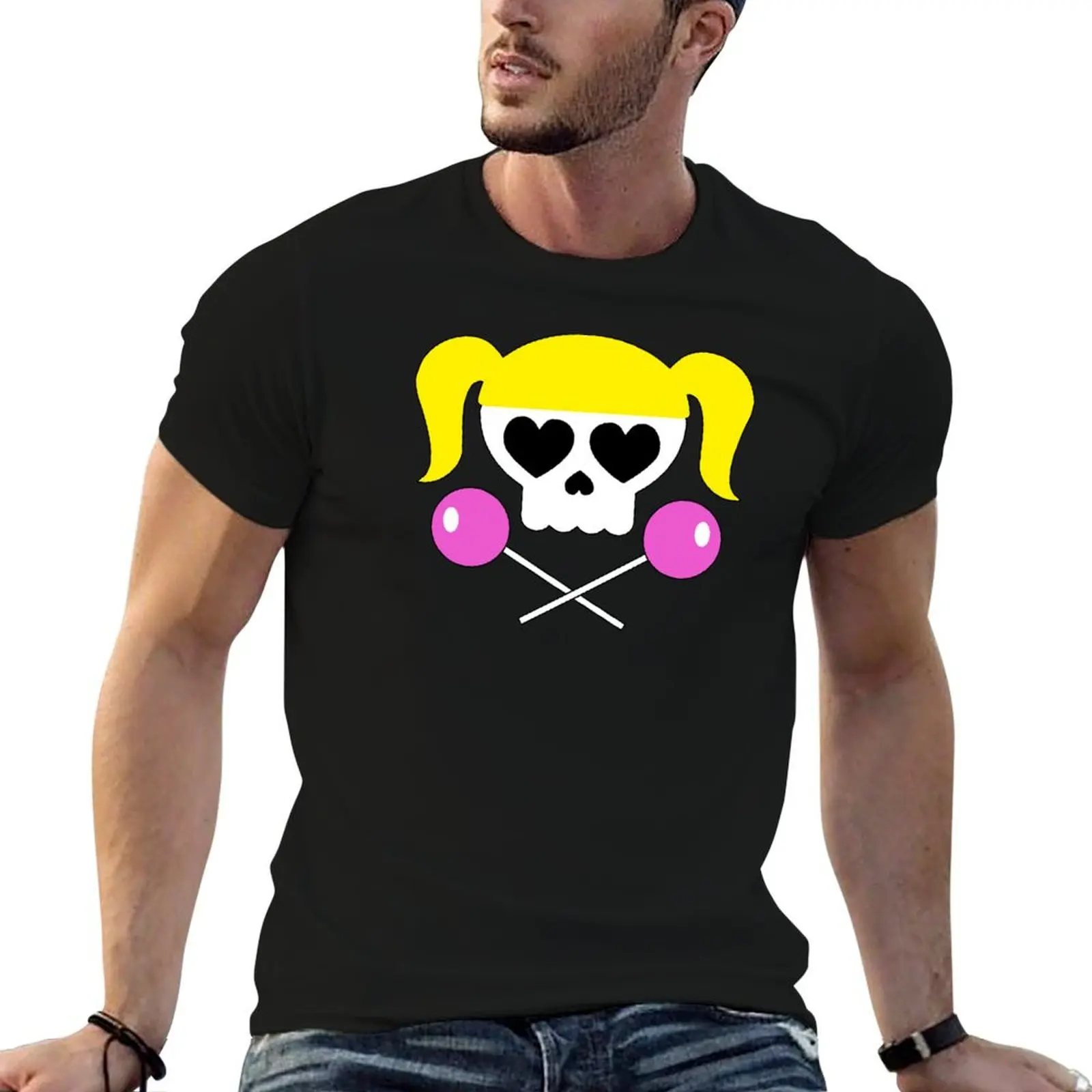 

graphic Skull man t graphic t man shirt Lollipop T-Shirt Chainsaw She shirt