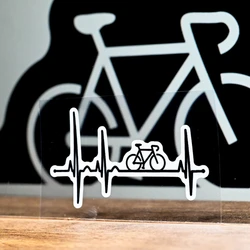 Electrocardiography ECG Road Bicycle Frame Stickers Top Tube Waterproof Fashion Decoration Accessories Bike Durable Vinyl Decals