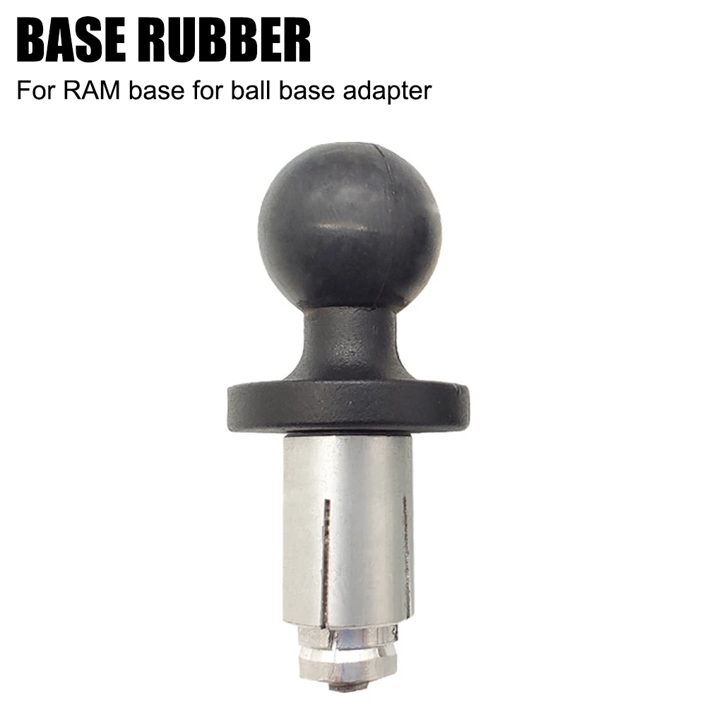 

Motorcycle Fork Stem Base Adapter Aluminum Base Rubber Compatible Gopro Ball for with Fork Rod Cylindrical Hole Wall Vehicles