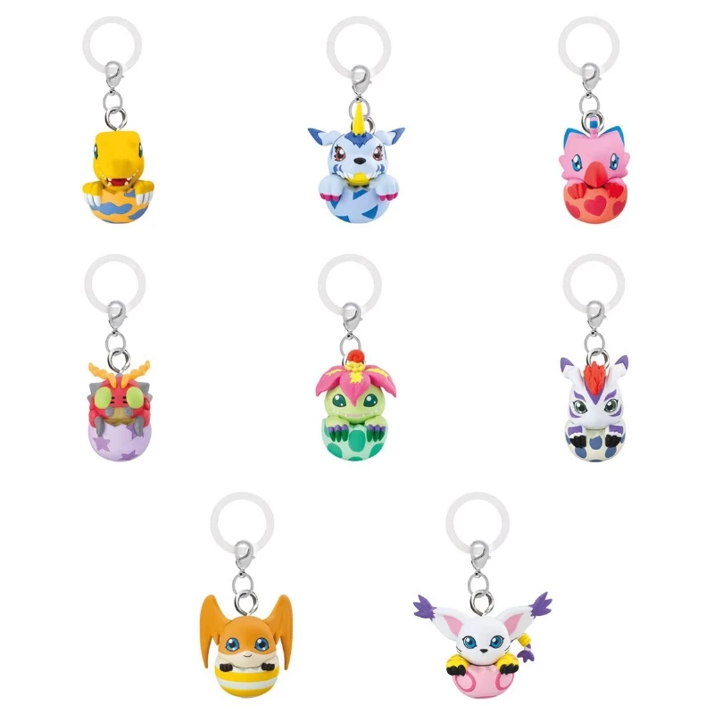 

Bandai 8 шт. Gashapon Digimon персонажи аниме игрушки для детей фигурки подарки Коллекционная модель настольное моделирование украшения