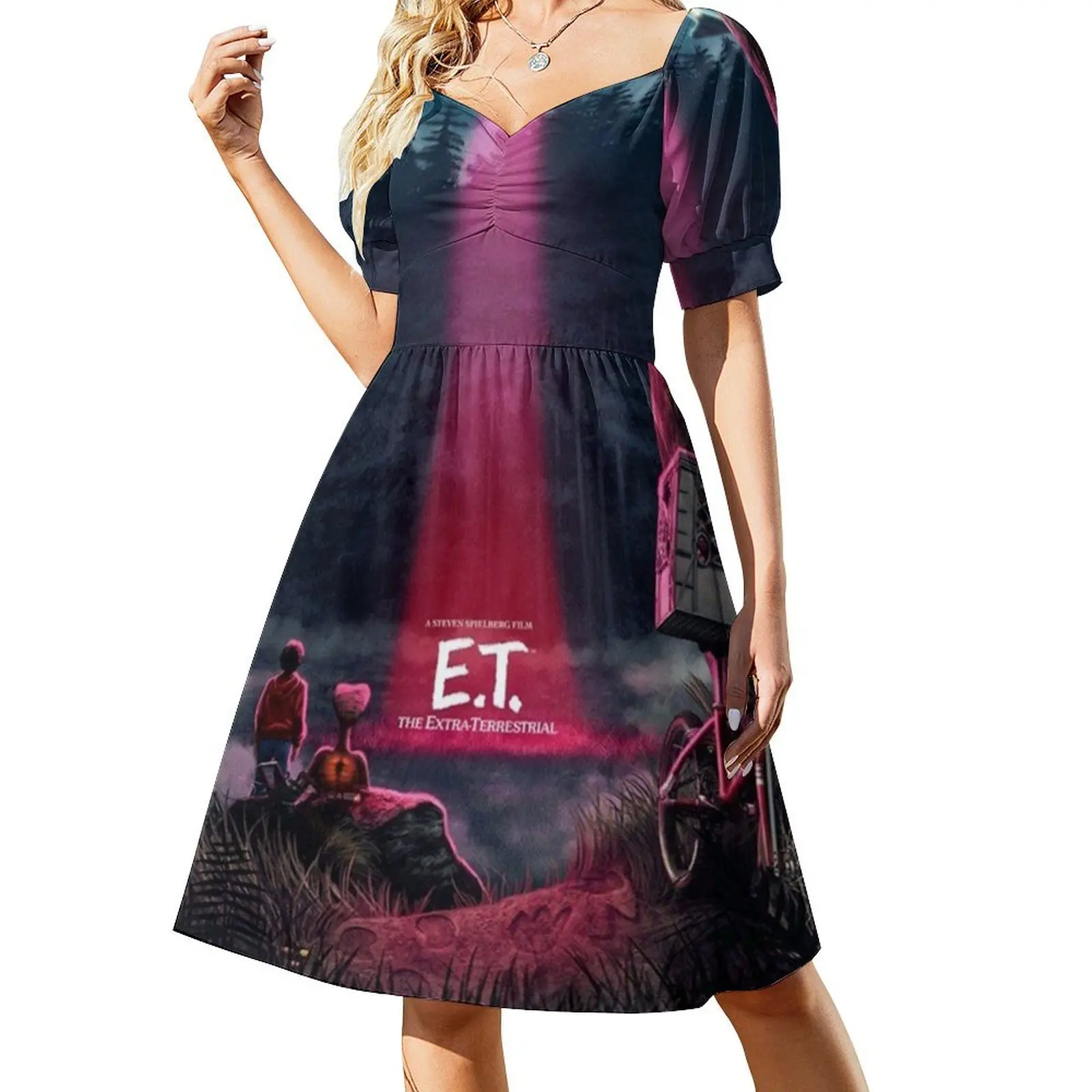 

E.T. The Extra Terrestrial (1982) Movie Short-Sleeved Dress Dresses for wedding party luxury dresses cocktail dresses