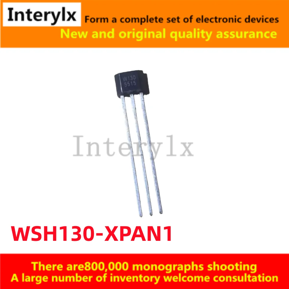 10Pcs/Lot Original WSH130-XPAN1 Silkscreen W130 Bipolar Latching Hall Element WSH130