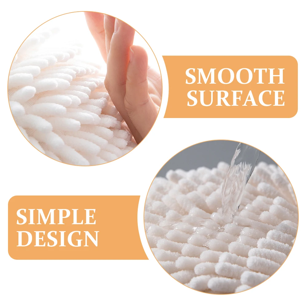 

3 Pcs Ball Towel Absorbent Hand Bathroom Towels Dry Hands Hanging Kitchen Fuzzy