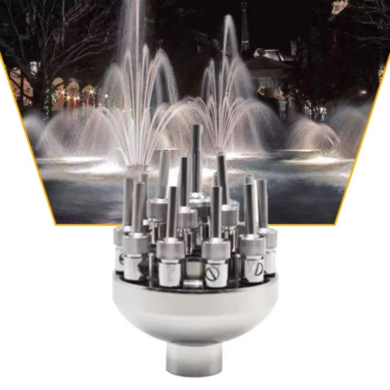 Dancing Falls Fountain Dual DN25 Light Emitting Diode Pool Fountain Nozzle