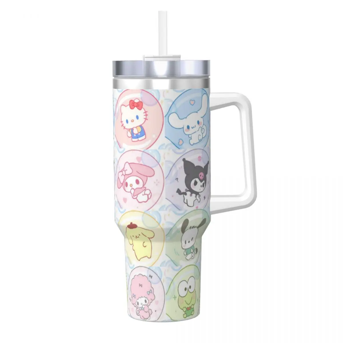 Sanrio Characters 40 Oz Ultimate Tumbler with Handle and Straw Vacuum Insulated Tumbler