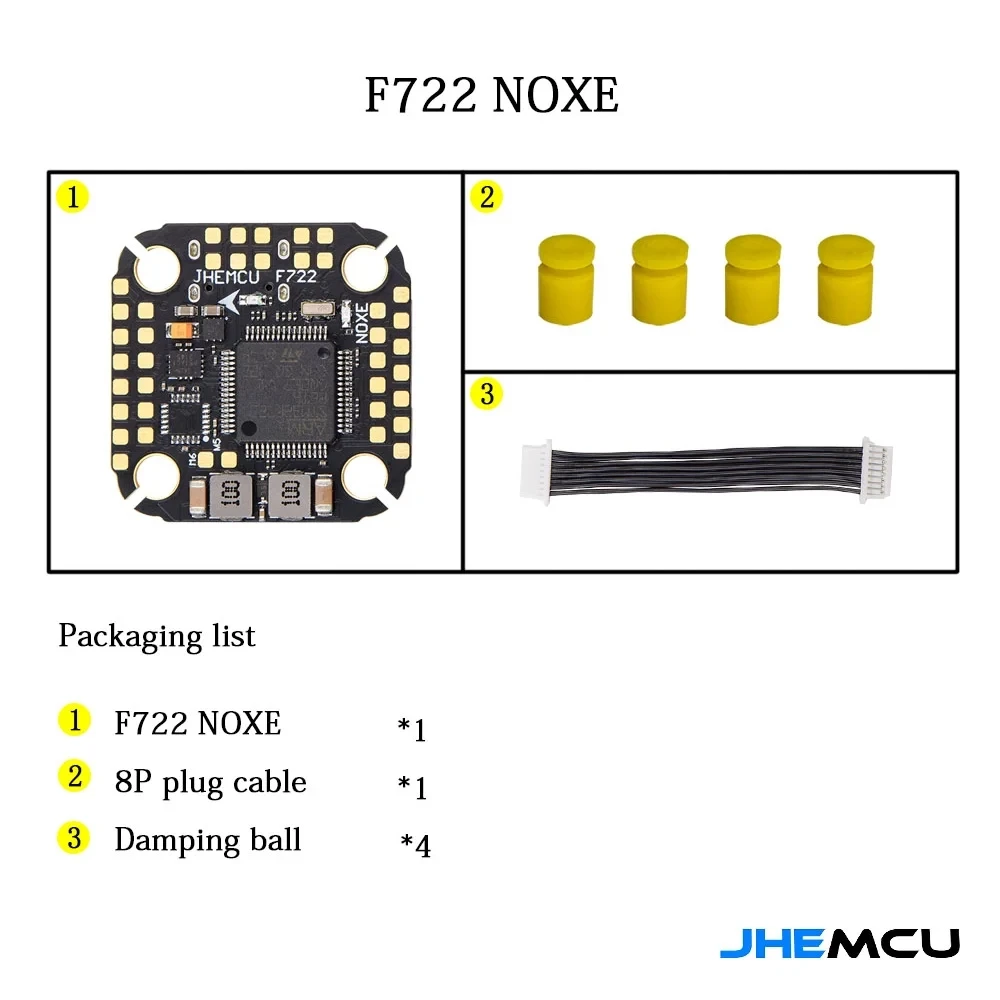 Jhemcu f722 noxe fc ICM-42688-P 3-6s stm32 TYPE-C per elrs tbs crsf sbus ibus dsm2 dsmx fpv drone 20x20mm