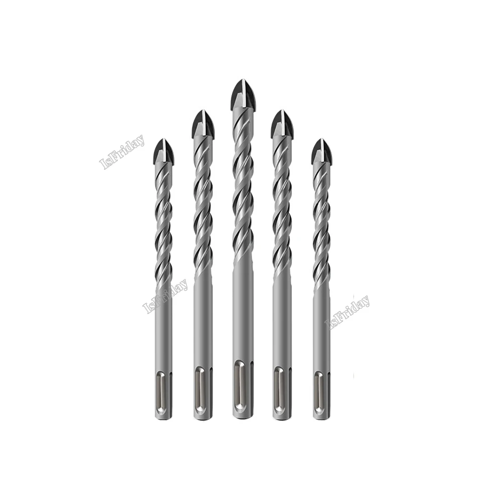 Broca de porcelana para azulejos de cerámica de carburo con vástago SDS PLUS para vidrio de ladrillo de hormigón, broca de diamante, herramientas de