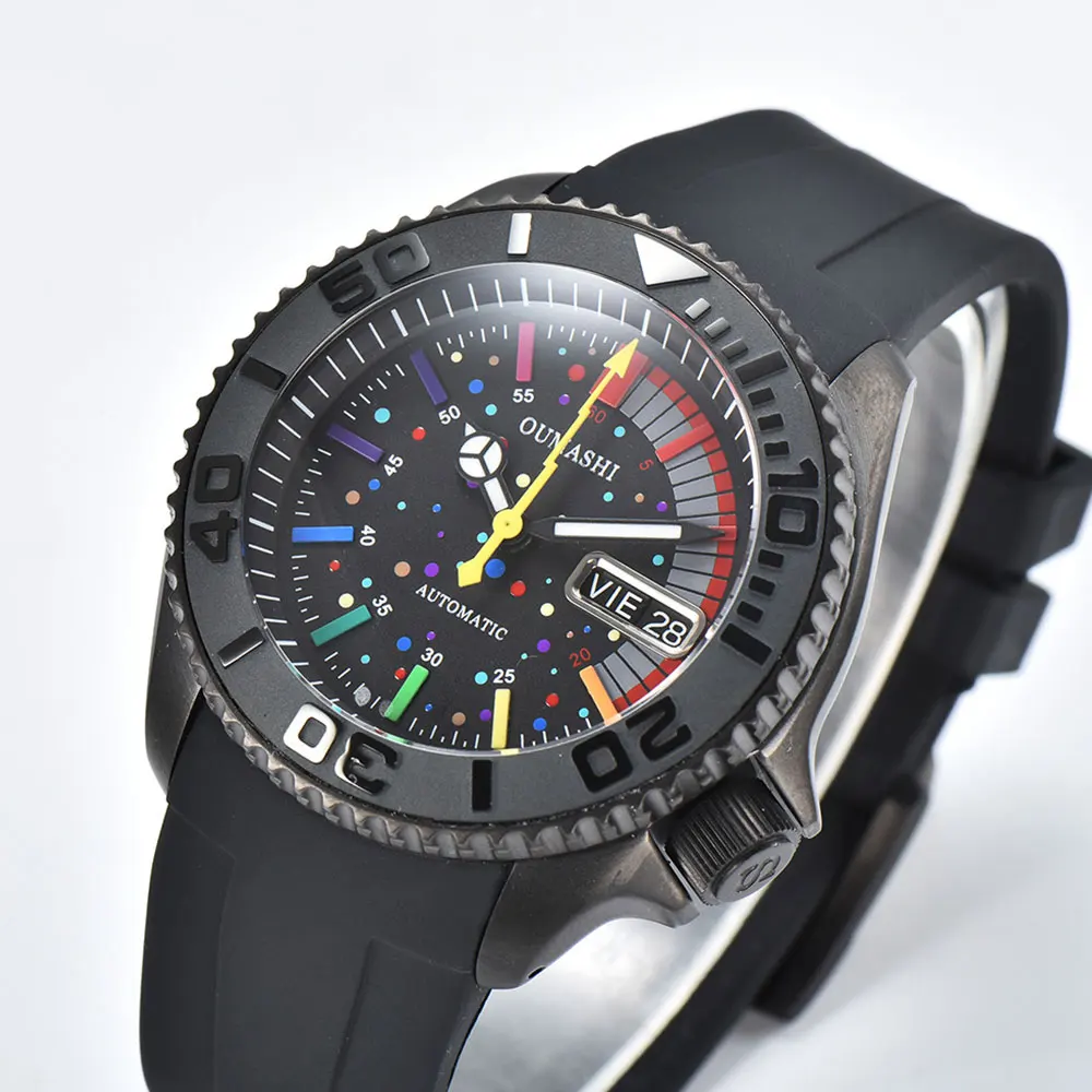 Luxury men's watch NH36 movement automatic mechanical watch 007 double date watch sapphire glass men's custom watch