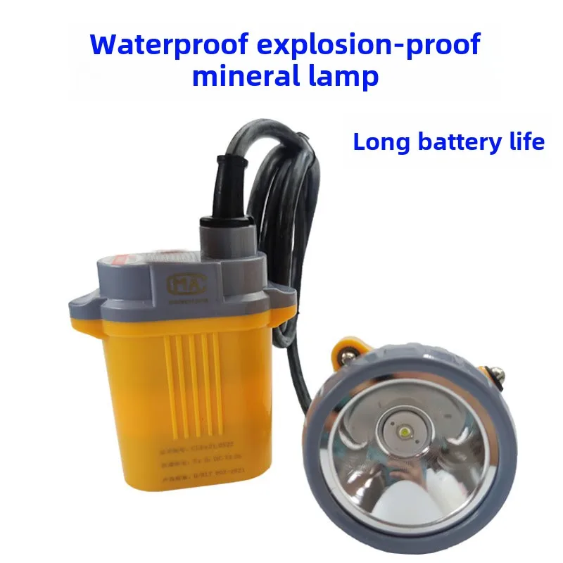 Led Strong Split Mining Light  Lithium Battery  Long Endurance Safety Helmet Headlight  LampWaterproof And Explosion-Proo
