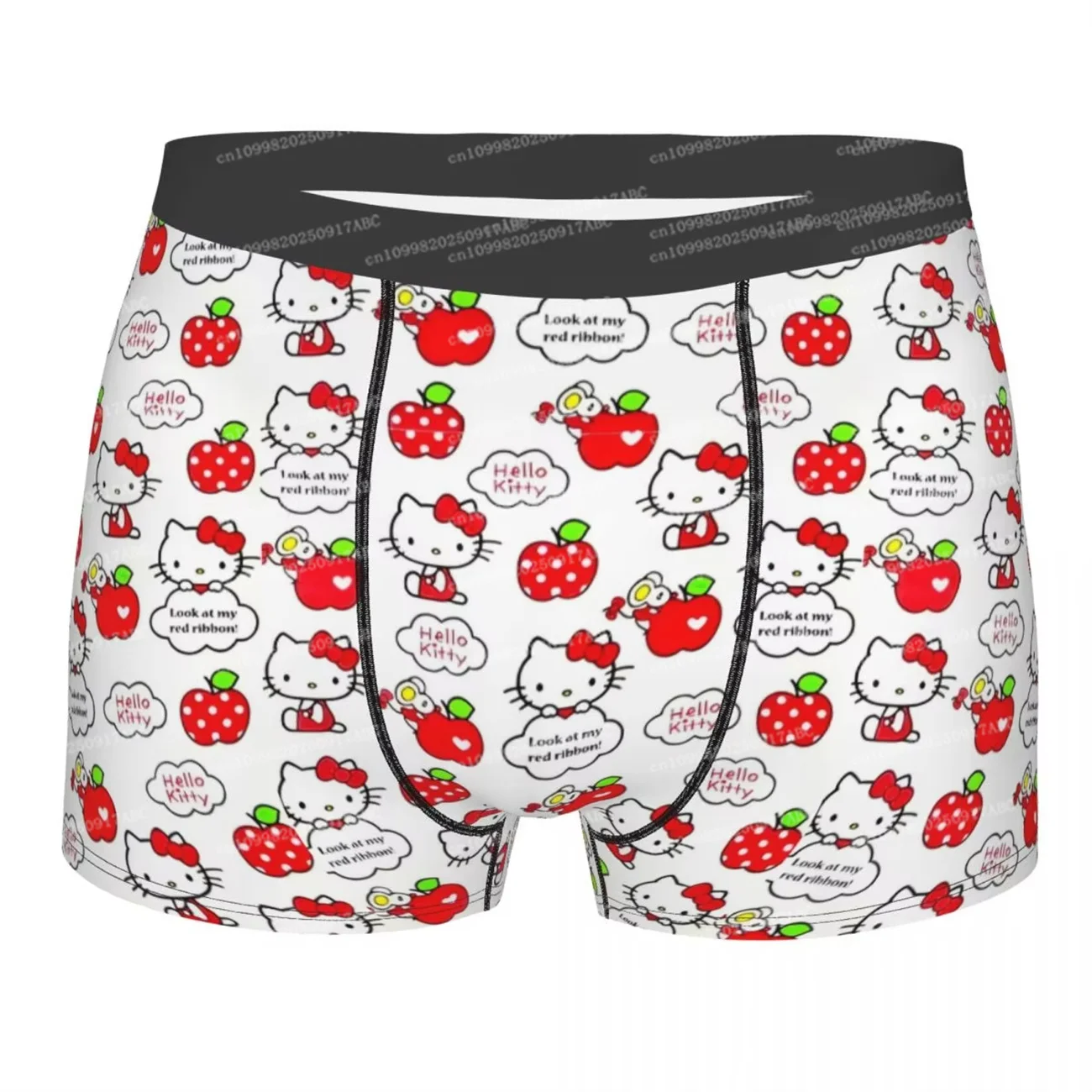 

（Miniso）Men's Underpant Hello Kitty Underpant Ultra Soft Underwear Printed Novelty Underpants Women Underpant Homme Plus Size