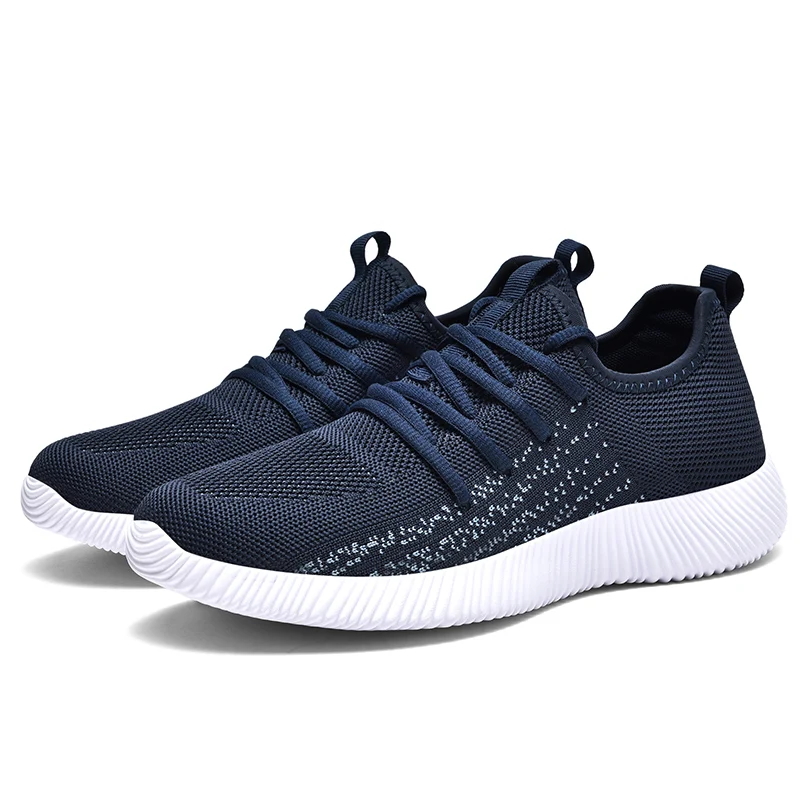 

Running Shoes for Men Casual Breathable Mesh Sneakers Anti-slip Fashion Solid Colour Men's Shoes Plus Size 46 Zapatillas Hombre