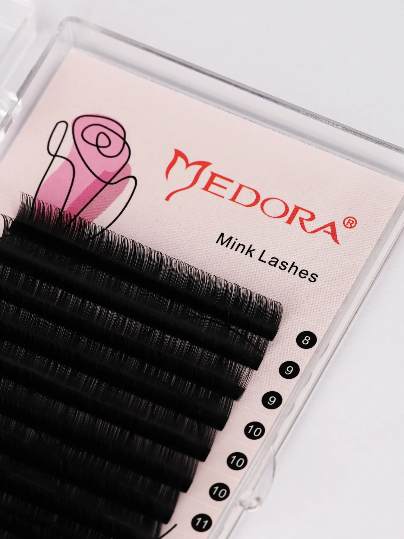 Medora Wimperextensions 16 Rijen Faux Mink Wimpers Zwart 0.07Mm Zachte Natuurlijke Klassieke Individuele Wimpers Voor Professionele Salon