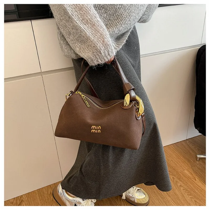 

Luxury Women's Crossbody-Bag Made Of Magnolia-Patterned Leather Featuring Paris Casual Vintage Lightweight Daily Look​