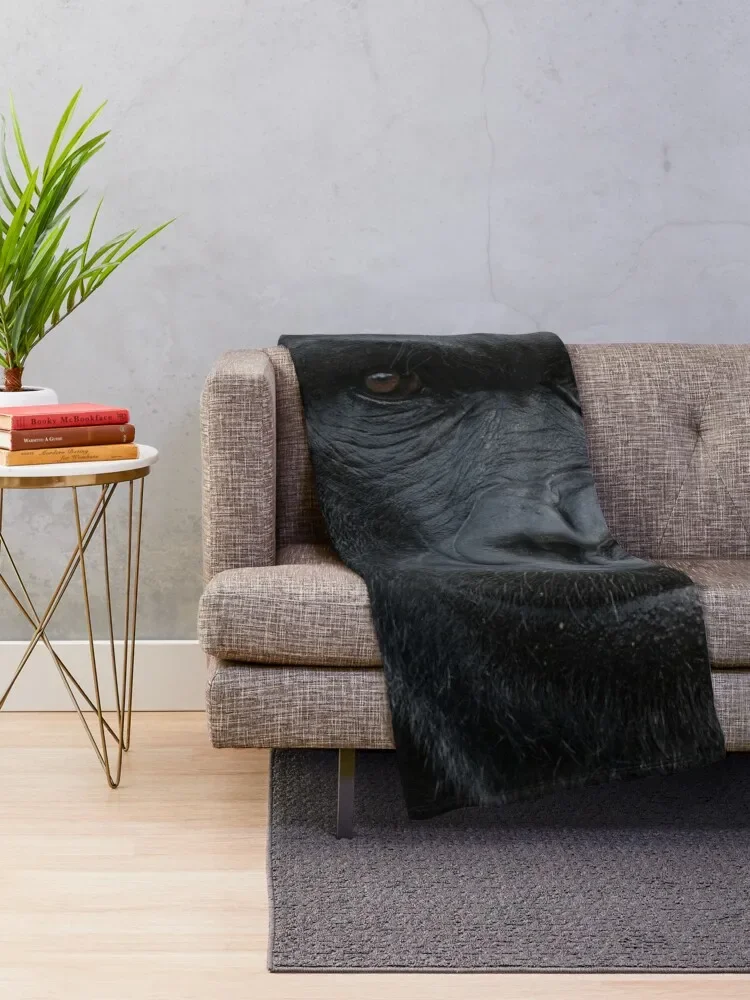 Silverback Stare Throw Blanket for sofa anime Blankets