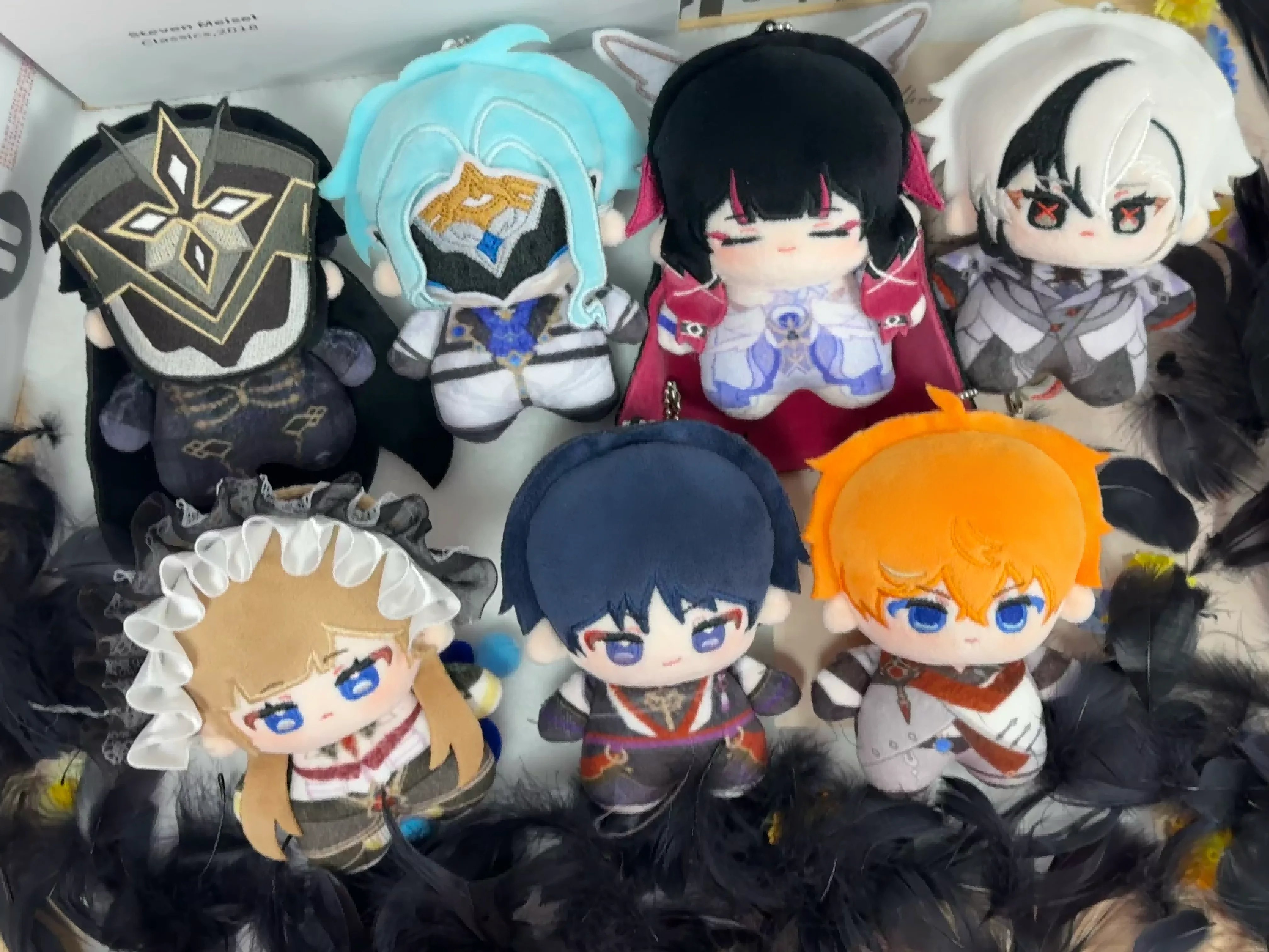 Zawieszka z pluszu z postaciami z anime Genshin Impact, pluszowa ozdoba do zawieszenia, breloczek 2D, uroczy prezent