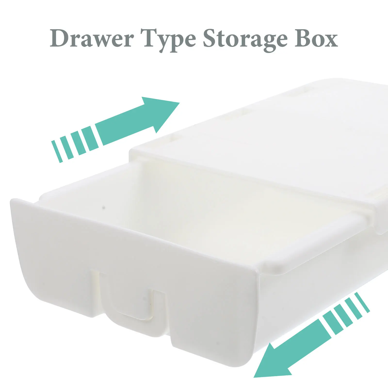 Drawer Style Storage Box Large Capacity Under Desk Organizer Durable Plastic Drawer For Office Dorm Study Stationery