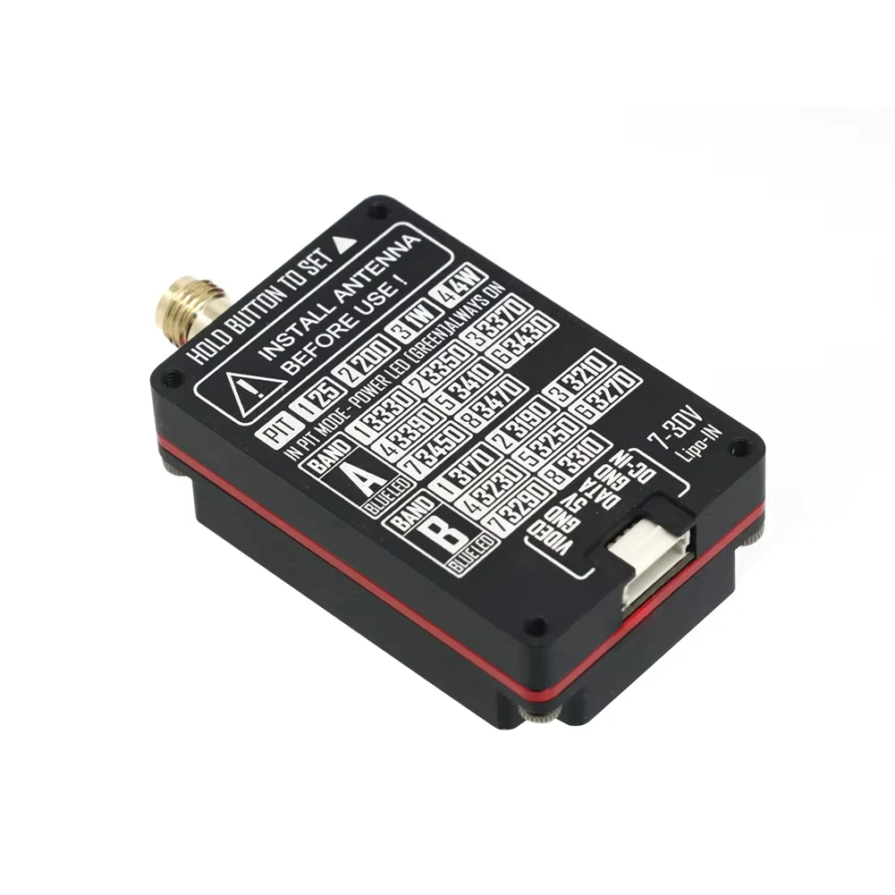 RUSHFPV Over‑Shoot 3170‑3470MHz 3.3G 4W High‑Power VTX / VRX FPV Video Transmitter, IRC Tramp Control for Multirotor Fixed‑Wing