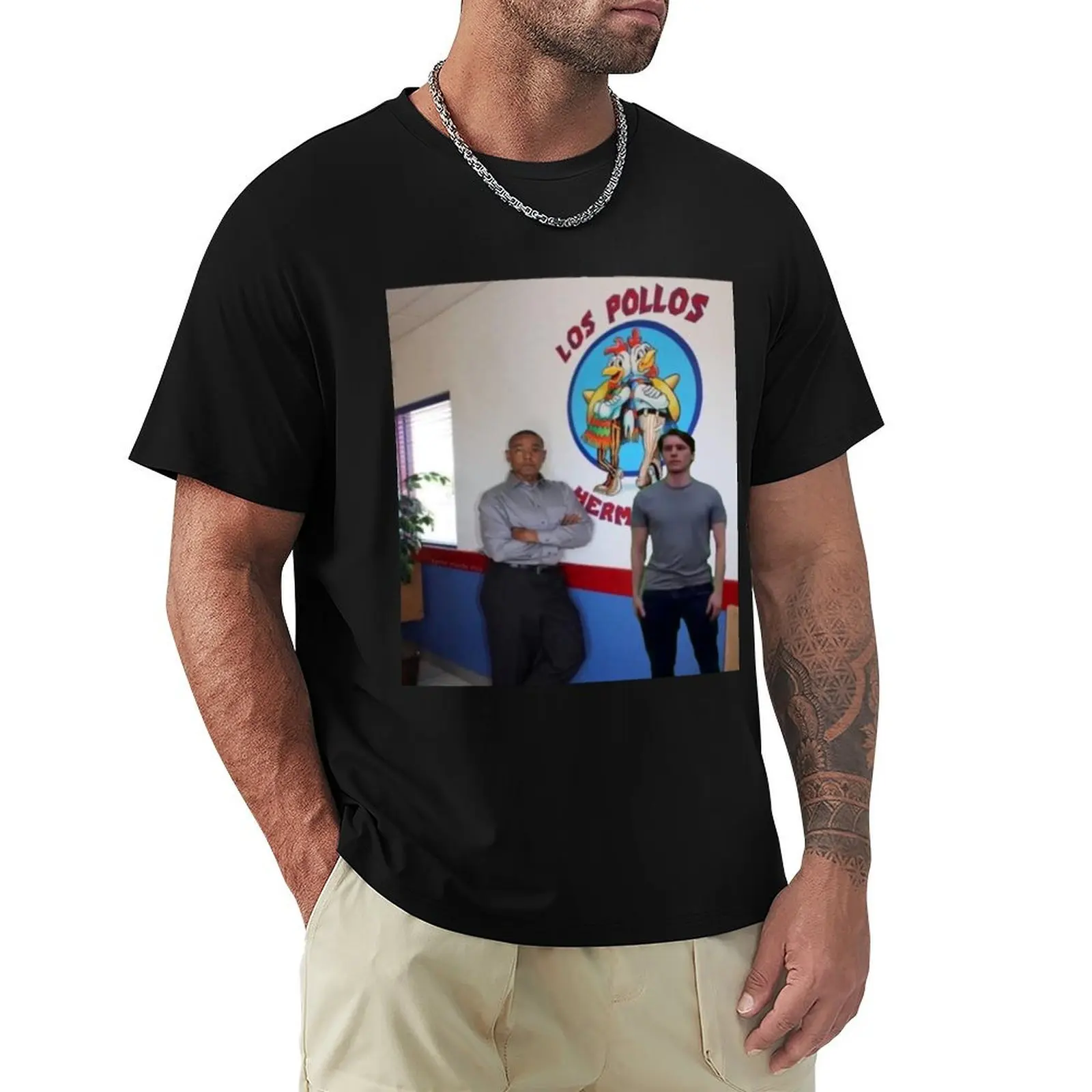los pollos jermanos T-Shirt Stylish Print Short Sleeve Tee