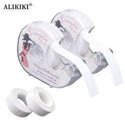 2 Pack Double Sided Body Tape Invisible Adhesive Fabric Tape Stickers Clear Lingerie Tape for Neckline Hijab Scarf