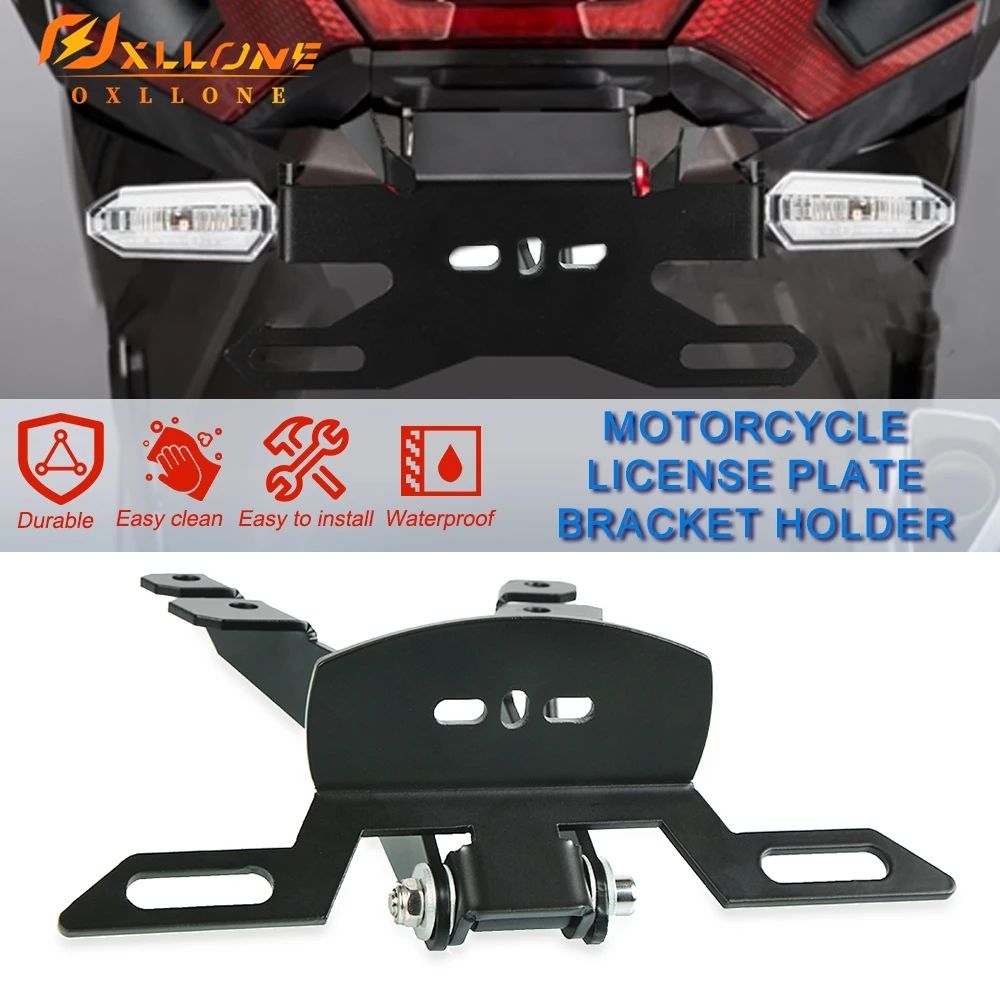 

For YAMAHA TMAX 530 T-MAX 530 2017-2019 Motorcycle License Number Plate Frame Licence Holder Bracket Registration Number Plate