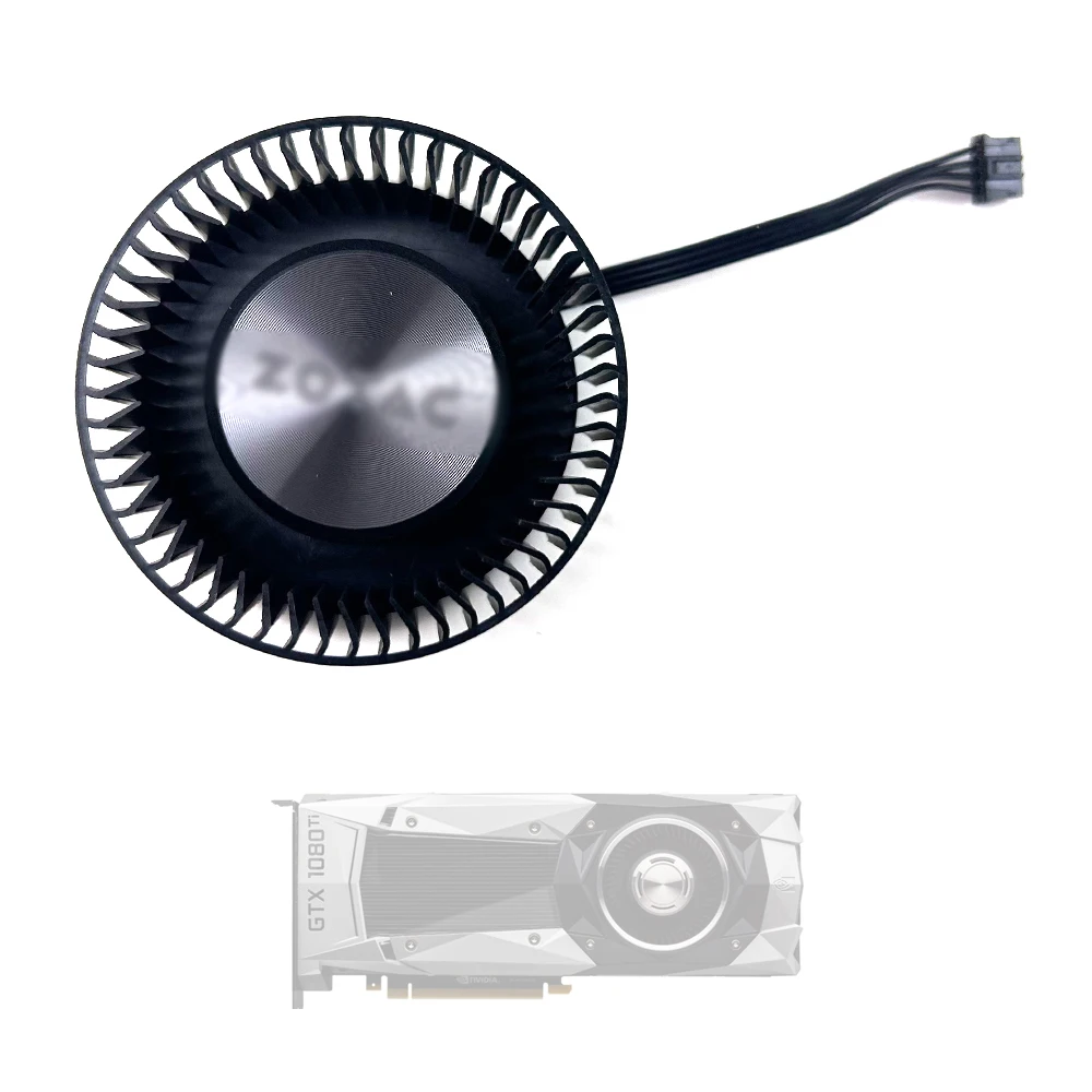 NEW Cooling Fan 65mm 4pin For ZOTAC GeForce GTX1080ti 1080 1070ti 1070 980ti 980 Founders Edition Graphics Card Replacement Fan