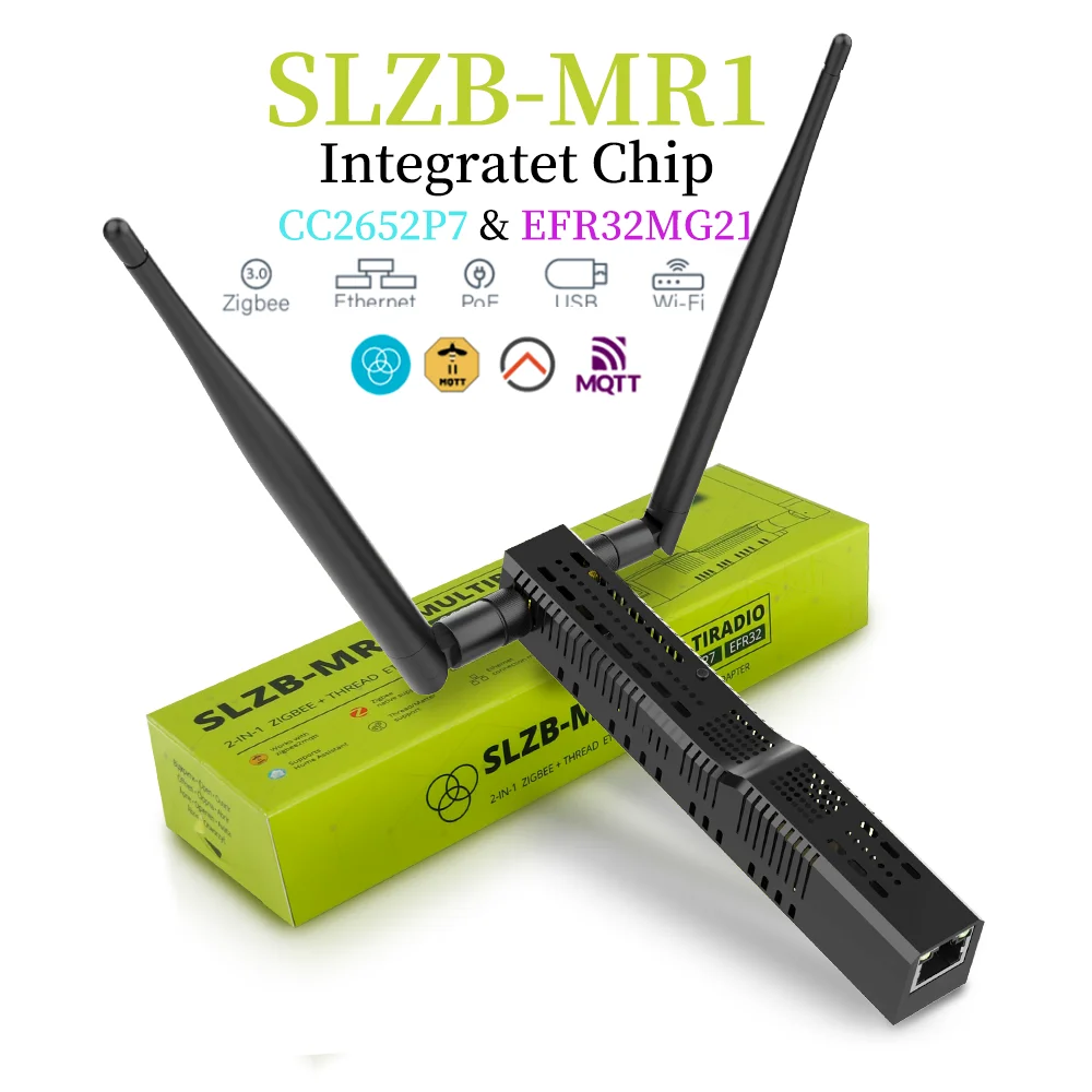 

SLZB-06/M/P7/P10/MR1 Координатор шлюза Zigbee3.0 с PoE Ethernet/USB/WiFi, совместимый с мостом Zigbee2MQTT Home Assistant ZHA