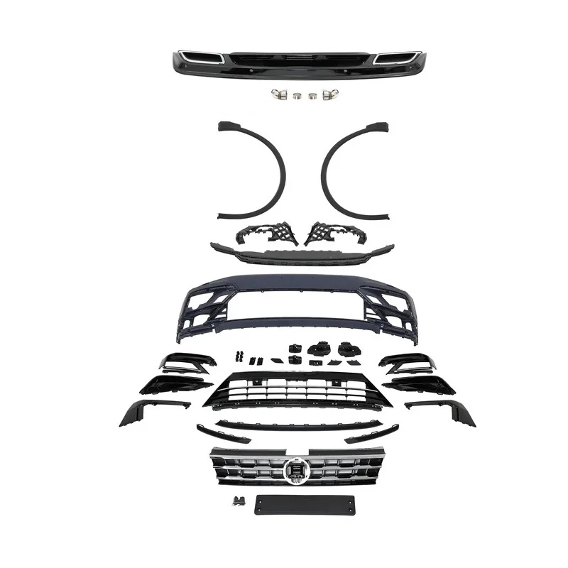 

Factory hot salesKSEEK Auto Front Bumper Assy Car Body Kit for VW Tiguan Upgrade R-line 2016-2019