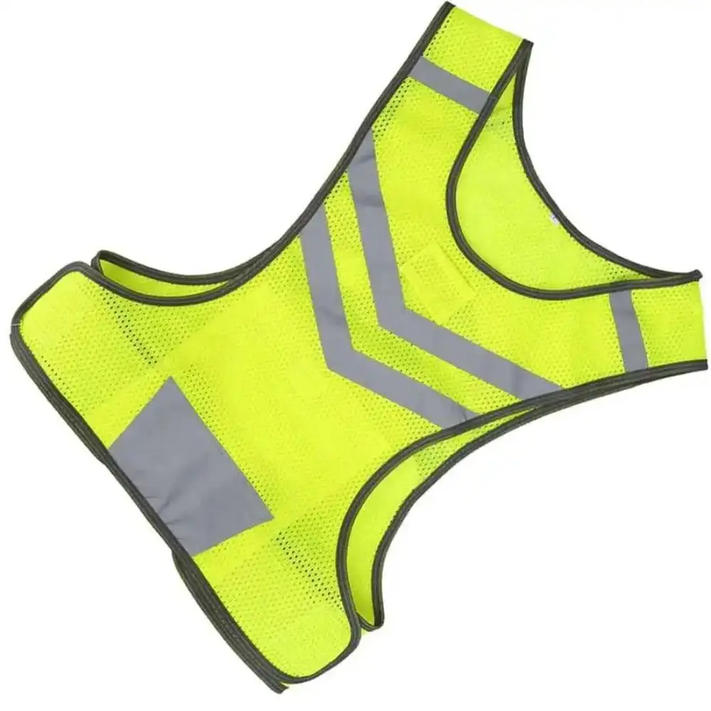 with Storage Bag Reflective Vest Night Warning Waterproof Reflective Safety Jacket Lightweight High Visibility