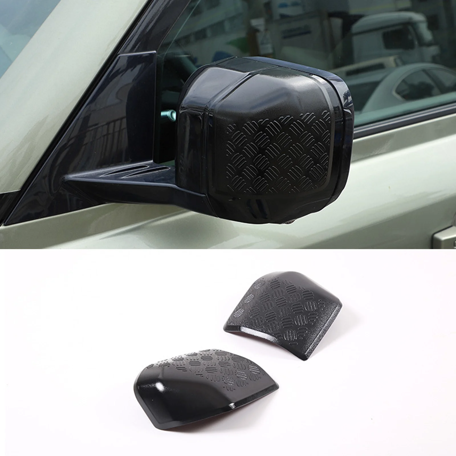 

Для Land Rover Defender 110 2020-21 ABS Black крышка зеркала заднего вида Trim 2 шт.