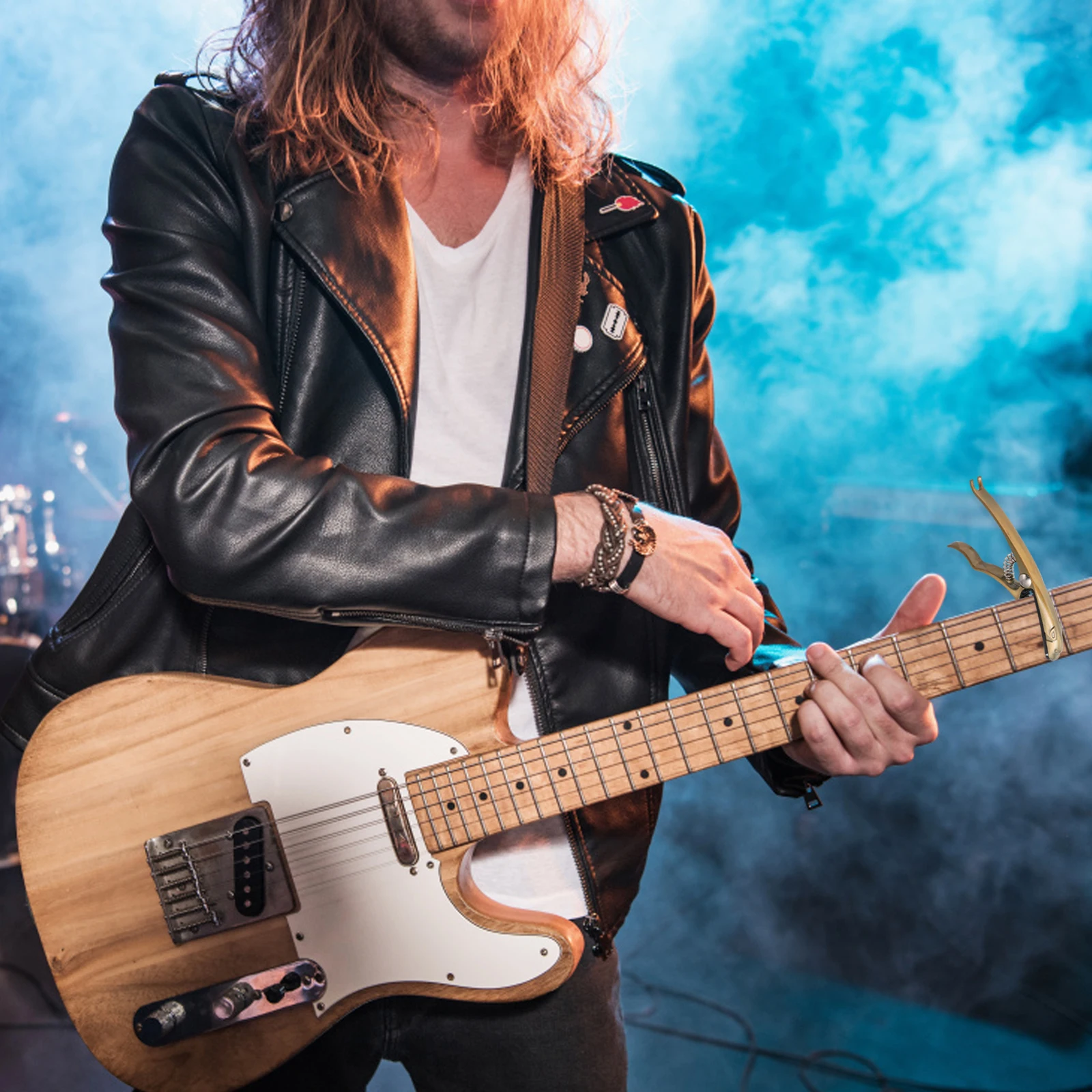 كابو للجيتار الصوتي الكهربائي تصميم الفهد تغيير سريع أداة ملحقات الجيتار من سبائك الألومنيوم المتينة #2