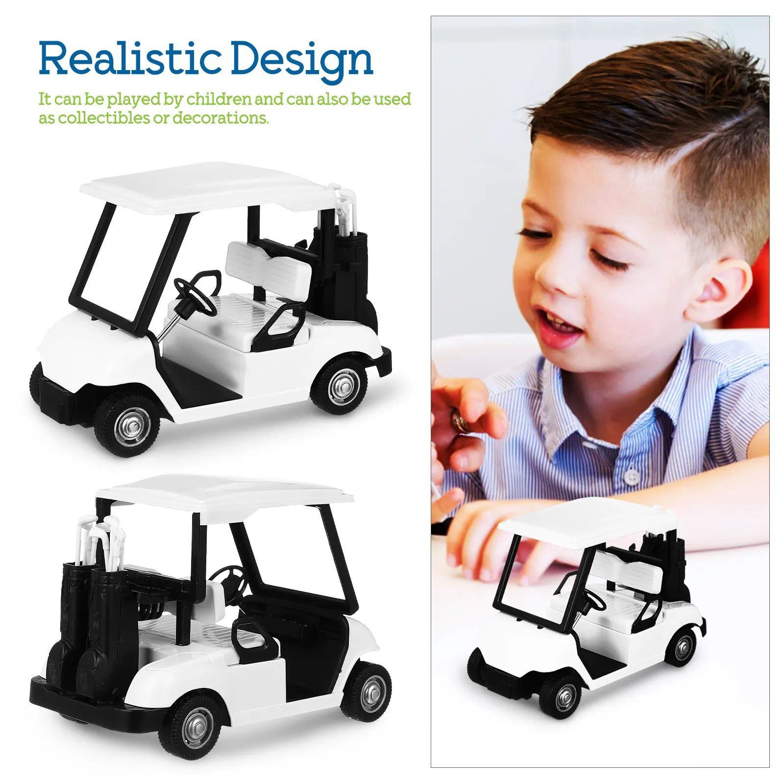 Golf Cart Metal High Detail Decor Elegant Golfing Desk Decoration Golf Party Supplies Display Desk Toys - view 6