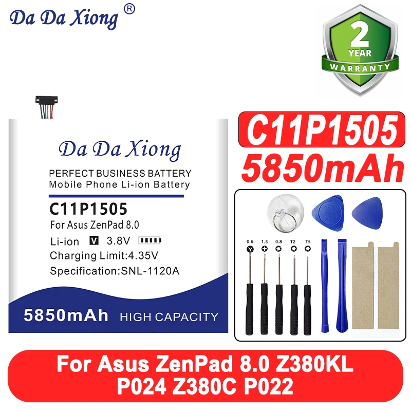 

C11P1505 Battery 5850mAh For Asus ZenPad 8.0 Z380KL P024 Z380C P022 Z380CX Z380M Z380KNL (M800M)( R800M) (Z0380M)