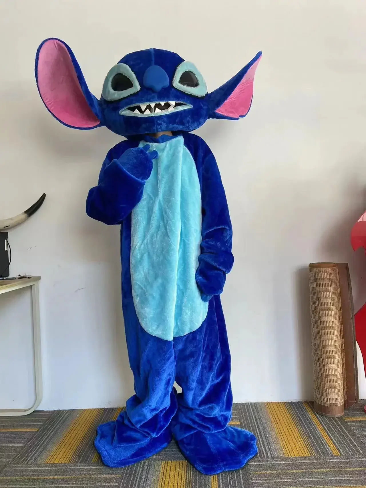 Cosplay Lilo & Stitch Mascot Advertising Costume Birthday Fancy Dress Party Animal carnival Celebration stage perform shows prop