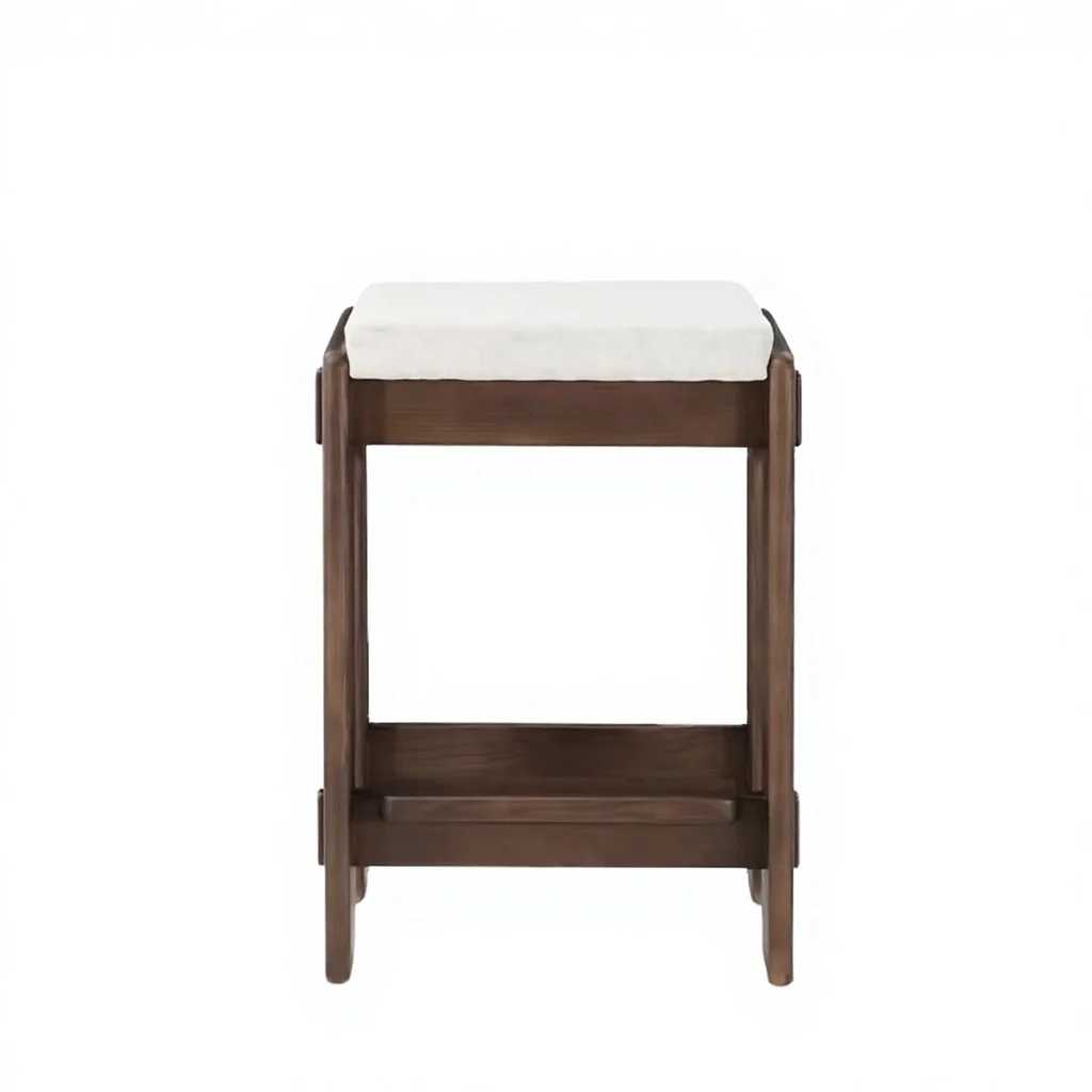 #Contemporary Retro Industrial Solid Wood Bar Stools for Home Bar & Outdoor Use Modern Design Commercial Quality
