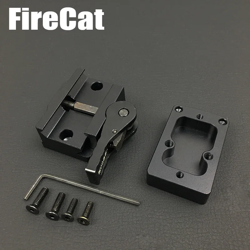 Tactical CNC RM Mini Red Dot Sight Scope Mount With QD Auto Lock Riser Plate fit 20mm Weaver Picatinny Rail Rifle for hunting