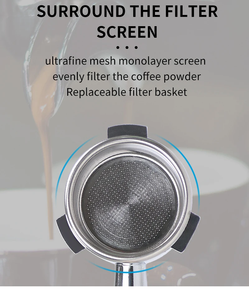 54mm Kaffee-Bodenloser Siebträger Naked Fit für Breville Sage 870 878 879 Doppelauslauf Espressomaschinen-Zubehör Barista-Werkzeuge – Detail 5
