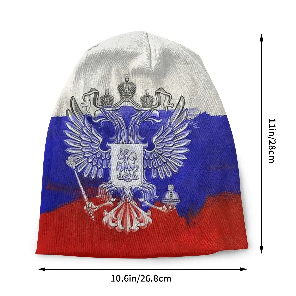 Flag of Russia Men Women's Beanie Hats Painted  Of  Knitted Hat Hip Hop Earmuff Bonnet Street Skullies Beanies