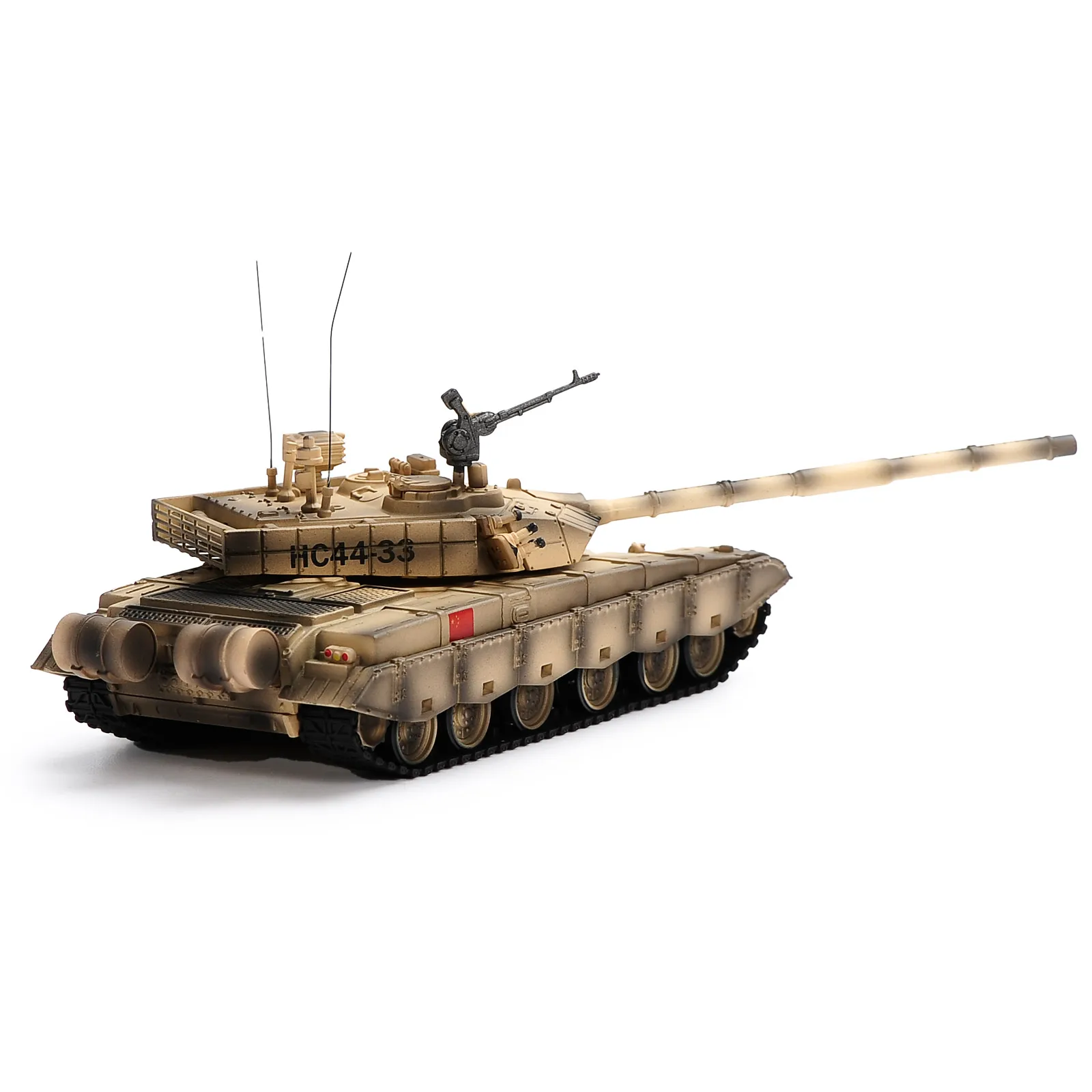 Die-cast Alloy 1:72 Chinese Army ZTZ-99 Main Battle Tank Military Model Diecast ABS Desert Camo