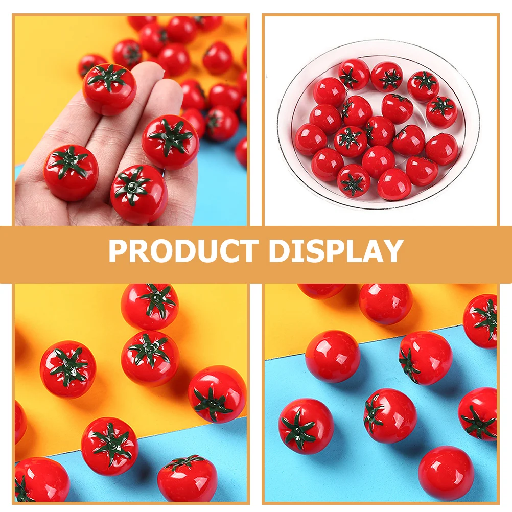 Simulated Tomato Model Tabletop Accessories Mini Artificial Fruit Models Miniature Fruits