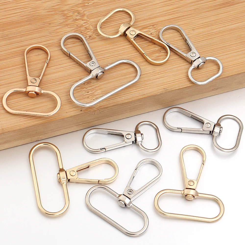 10pcs/lot Zinc Alloy Swivel Snap Hook Metal Lobster Clasp For DIY