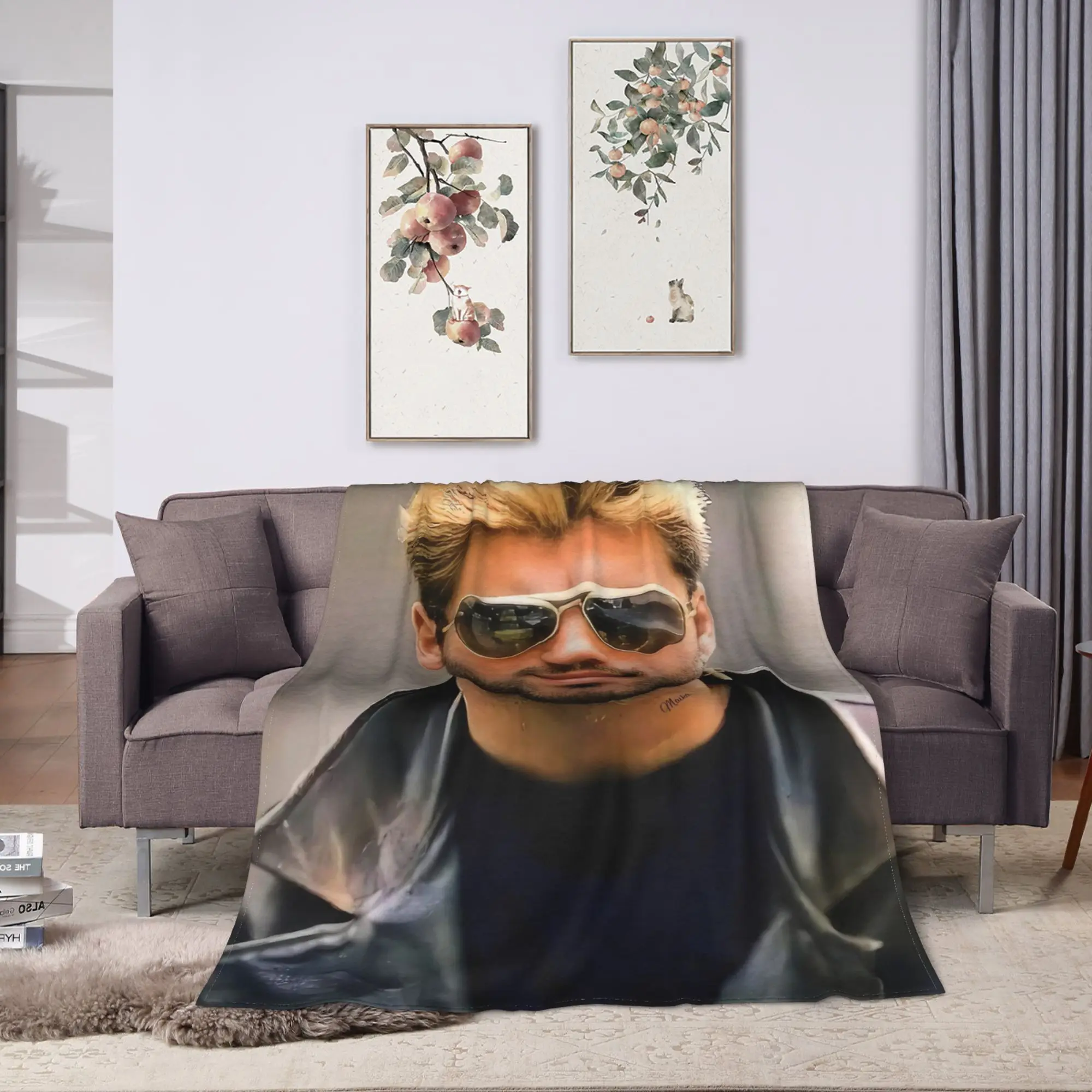 George Michael British Singer Soft Warm Blanket  Girls Boys Plush Bedding Throws Novelty Living Room Flannel Bedspread Bed Cover