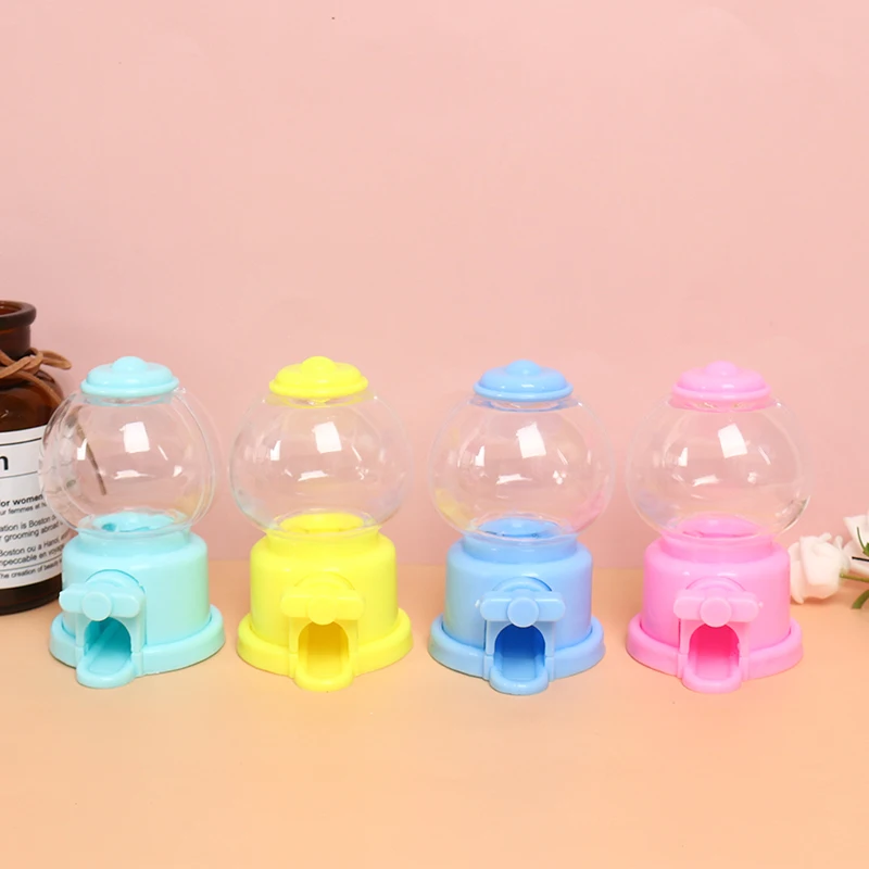 1pc Mini Candy Machine Kids Bubble Gift Children Bank Toys Dispenser Gumball Coin Saving Box Piggy Bank Home Decoration Gift