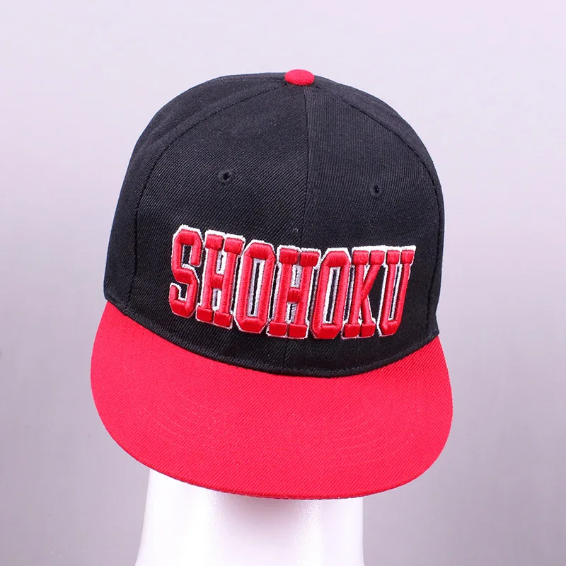 Anime SLAM DUNK Sakuragi Hanamichi cosplay Hat Unisex Letter Embroidery Casual Baseball Cap Sun hat Flat brimmed Hat