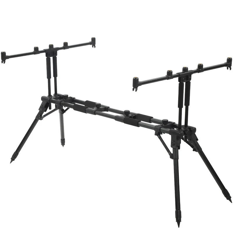 Adjustable Aluminum Folding Rod Pod New Waterproof Station for Carp Fishing in Rivers and Streams