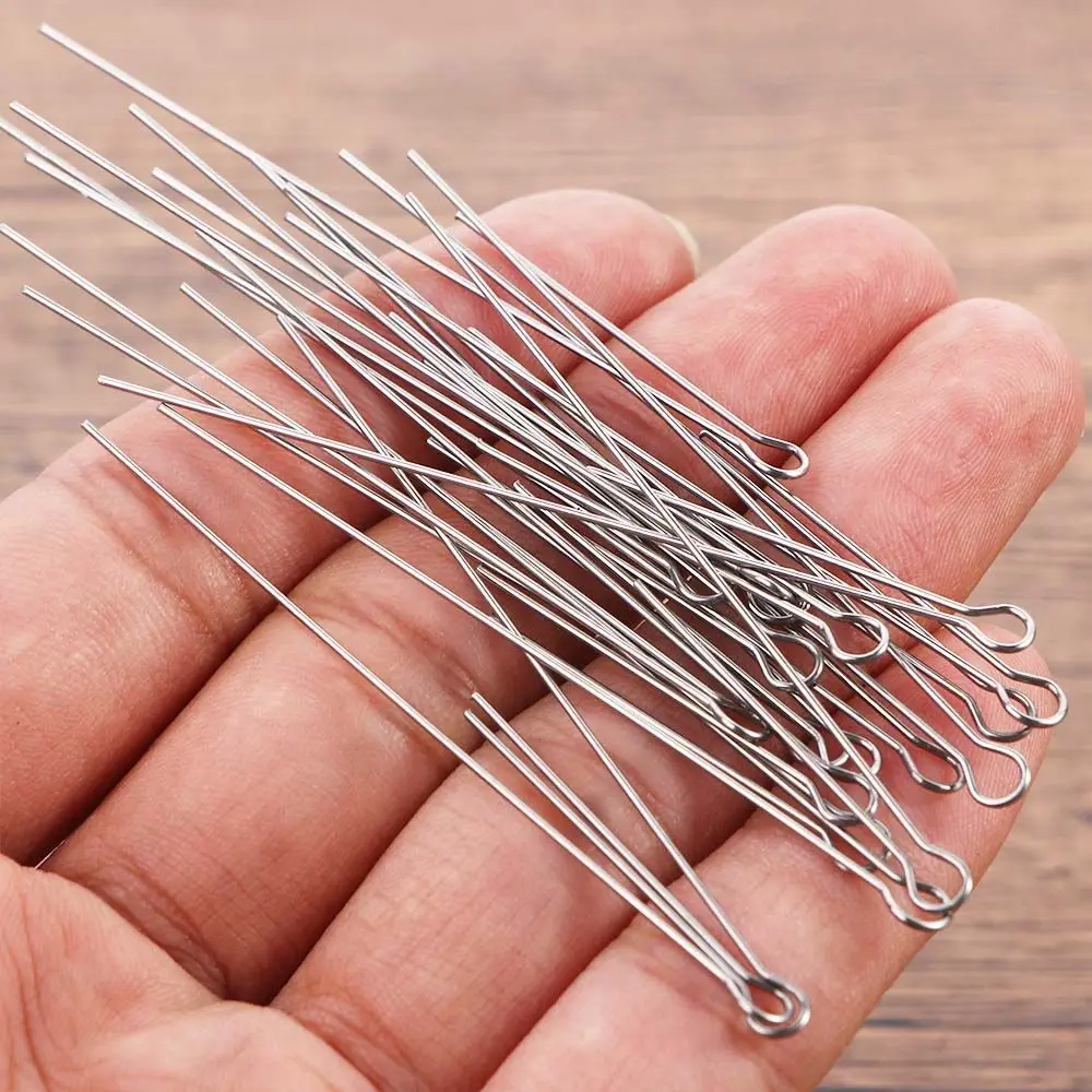 Fishing Tools Spindle Wire Fishing Hook Steel Wire Fishing Lure Steel Wire DIY Fishing Lure Wire Rotating Sequin Steel Wire
