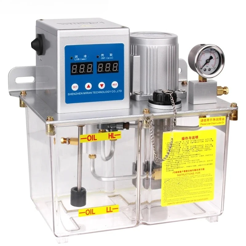 High Quality 5 Liter Oil Pump Self-control Grease and Thin Oil Lubrication Pump