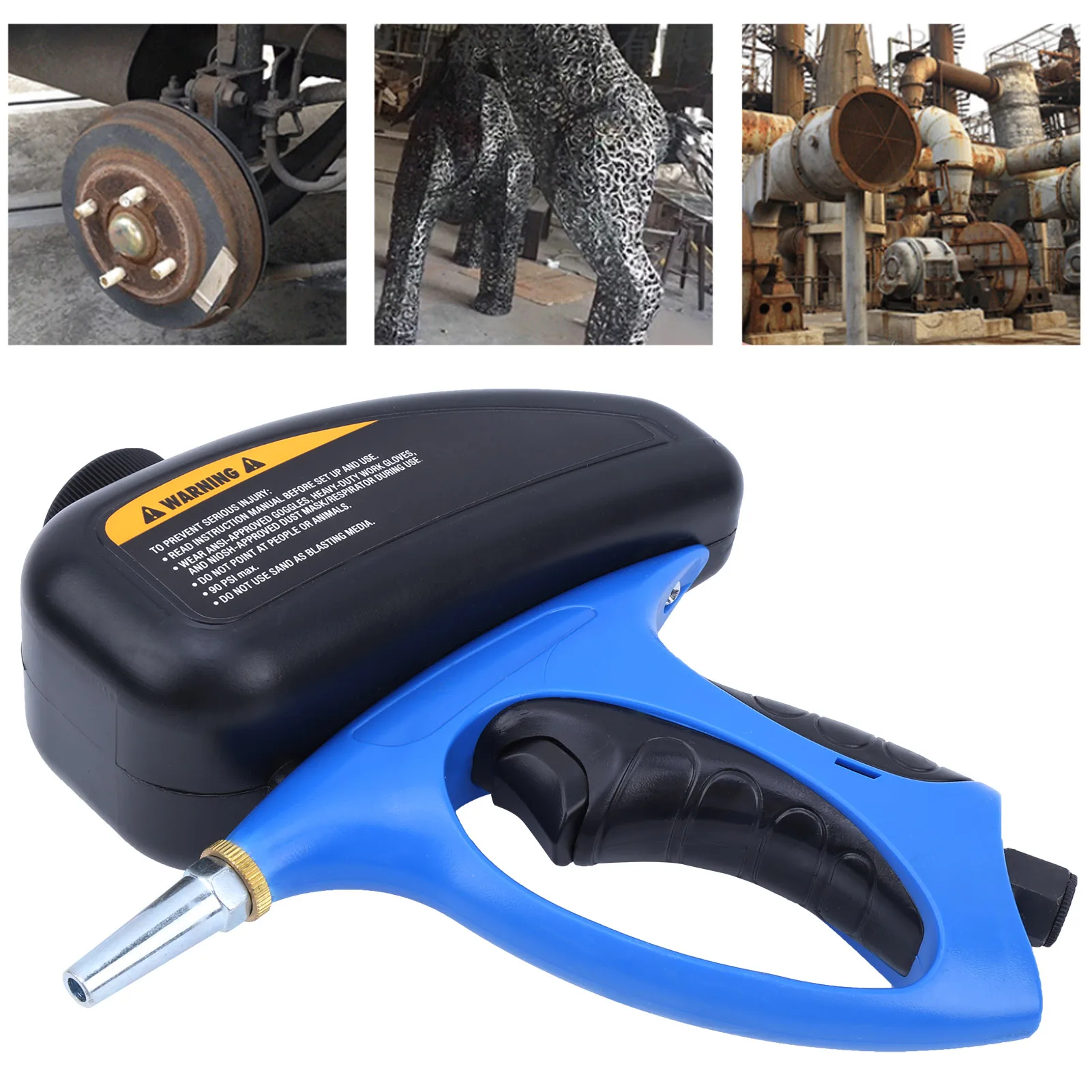 Sand Blaster Small Nozzle Pneumatic Sandblasting Gun Glass Anti Rust Sandblasting