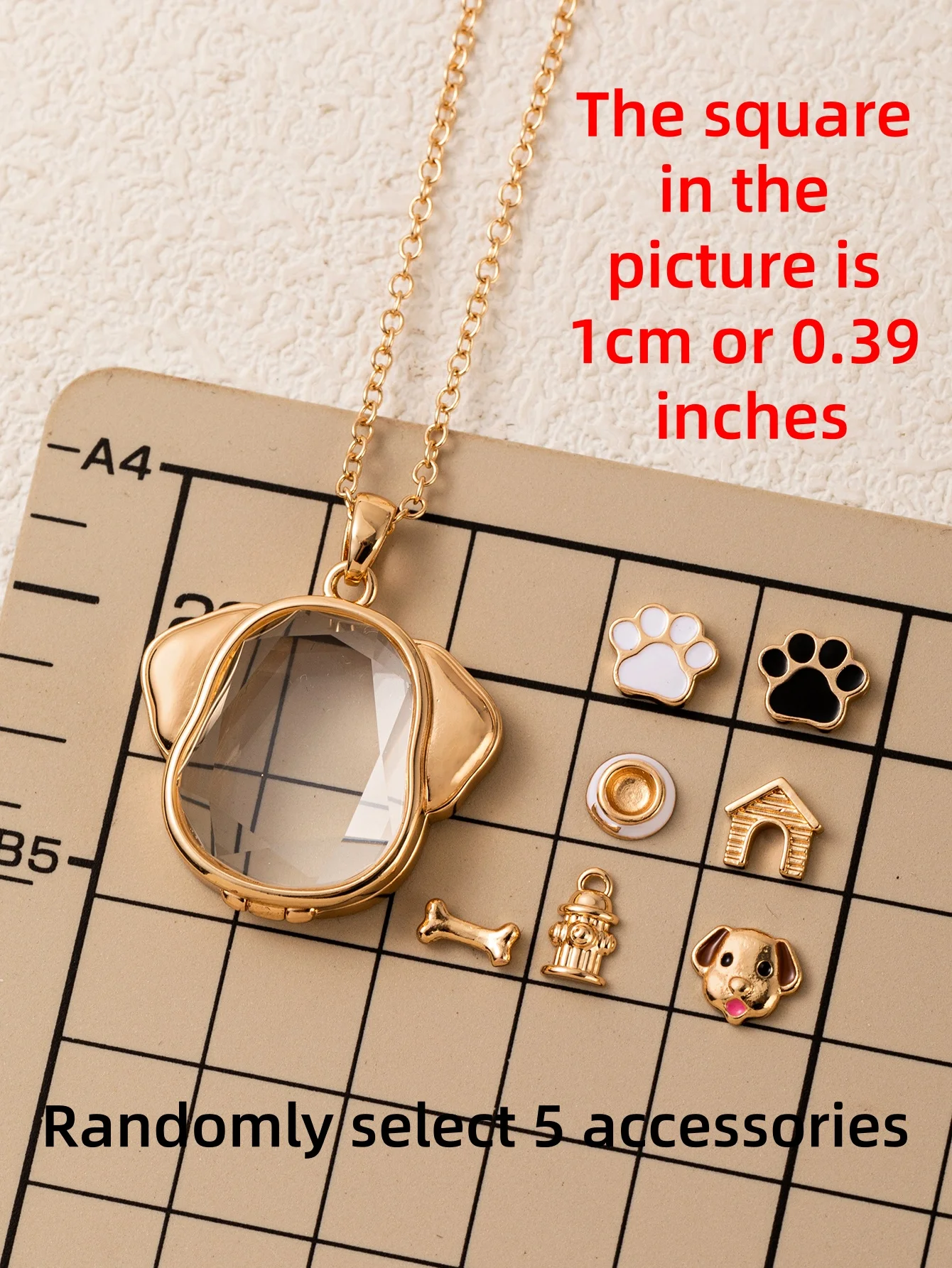 Neues beliebtes süßes Welpen-Anhänger-Accessoire mit verstellbarer DIY-Halskette für Damenschmuck – Detail 1