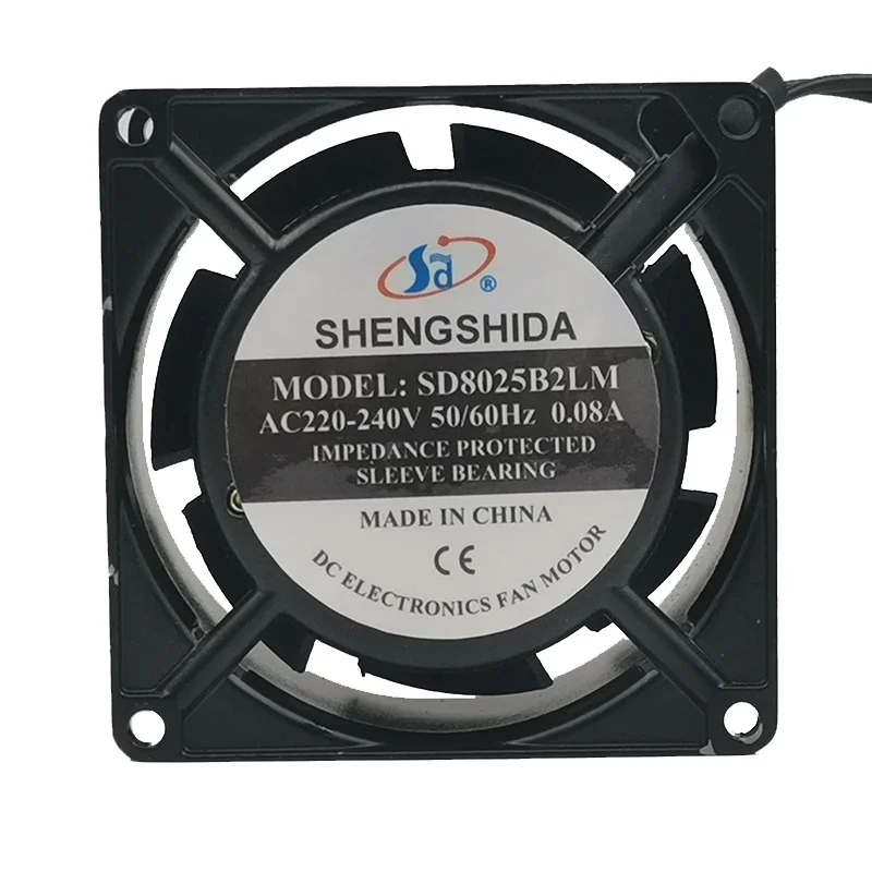 New shengshida SD8025S2LM/b2lm 8025 220v-240v 0.08A cabinet cooling fan 80*80*25mm