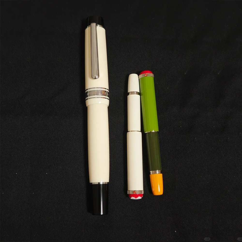 hoohill-short-pico-limited-green-metal-mini-penna-stilografica-liscia-firma-ef-f-m-pennino-scrittura-forniture-per-ufficio-aziendale-liscio
